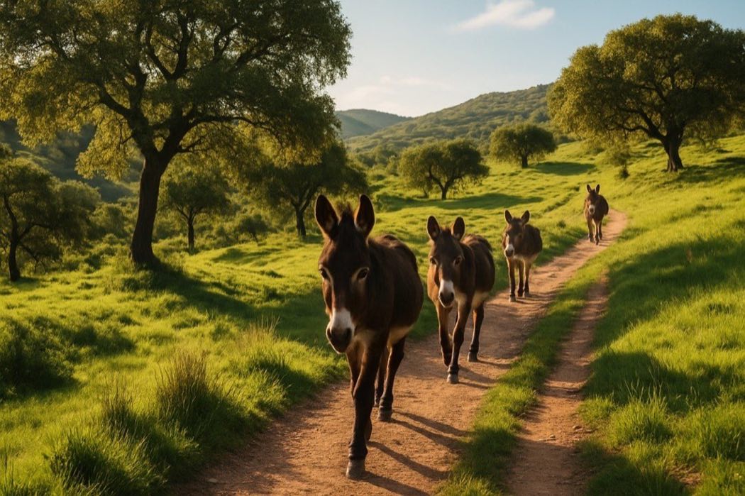 Paseo en Burro en la Finca Almejí